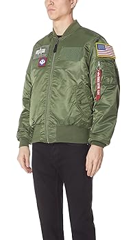 S&co. ALPHA INDUSTRIES MA-1 オリーブ M Alpha Industries Men's MA-1 Slim Fit Bomber Flight Jacket